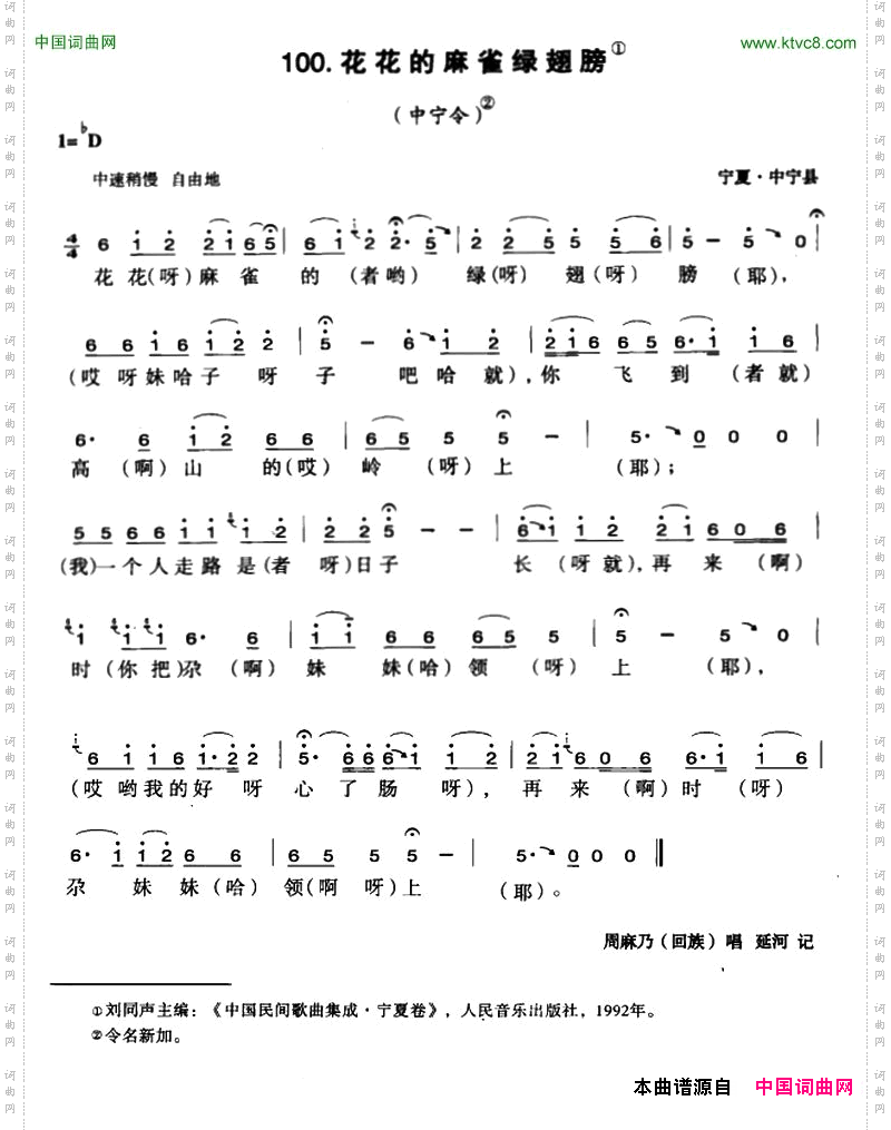 花花的麻雀绿翅膀