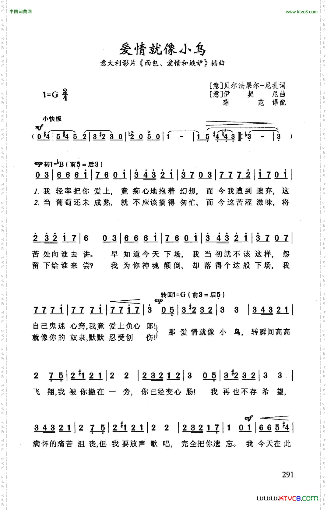 爱情就像小鸟