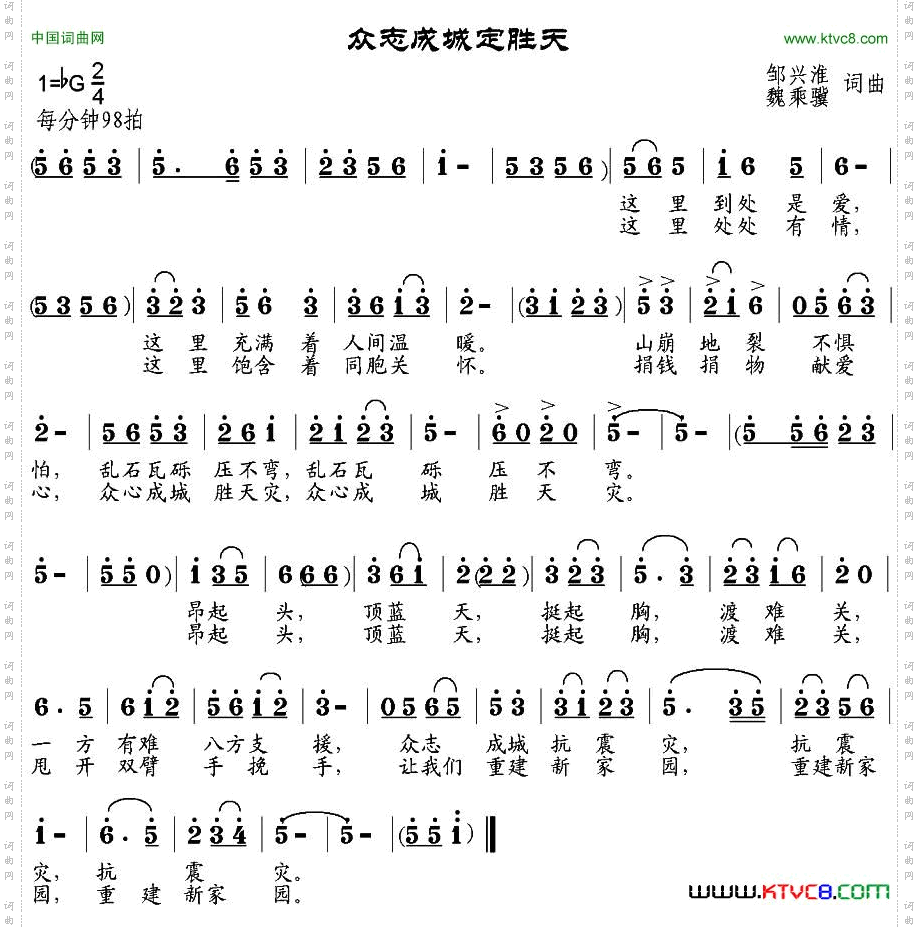 众志成城定胜天