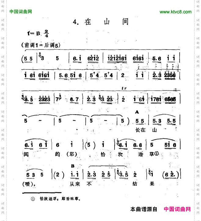 在山间_新疆伊犁 维吾尔民歌 第十二套《小莱龙》