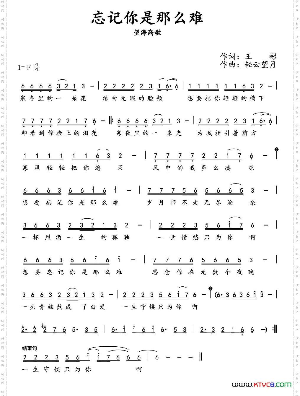 忘记你是那么难