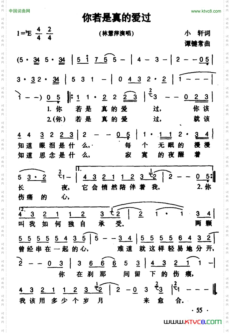 你若是真的爱过