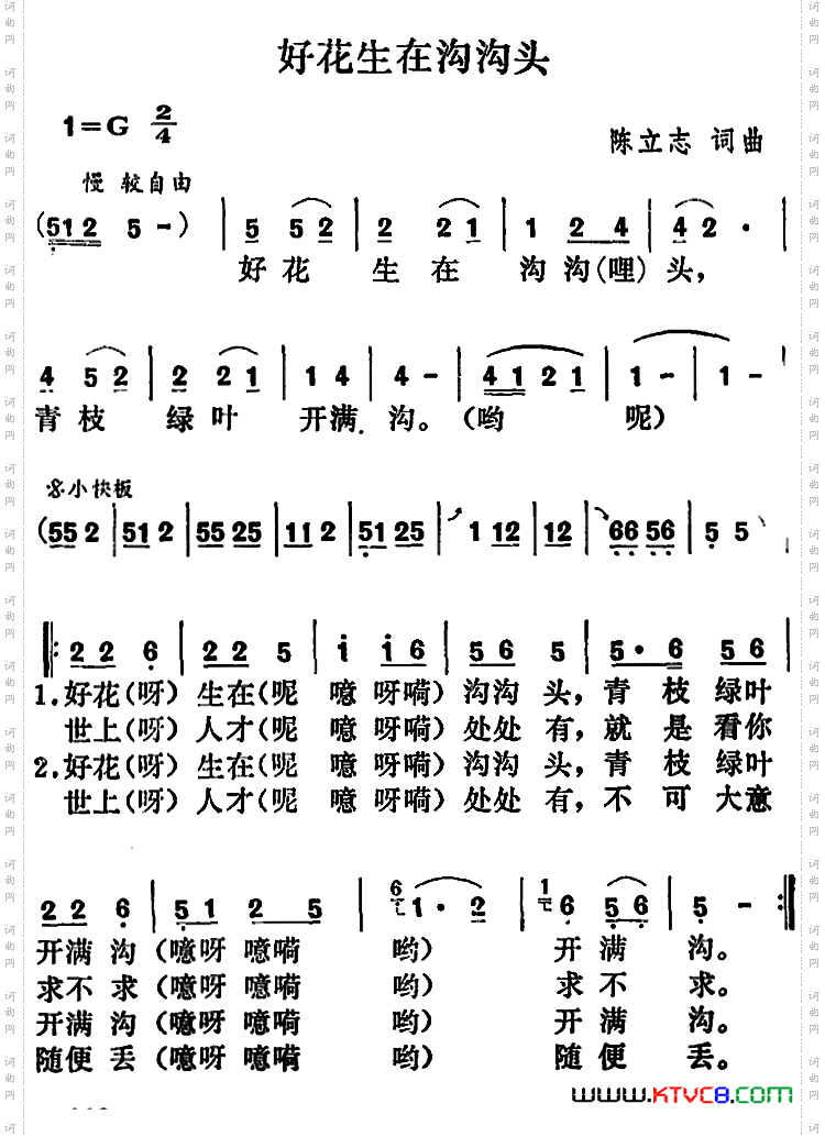 好花生在沟沟头