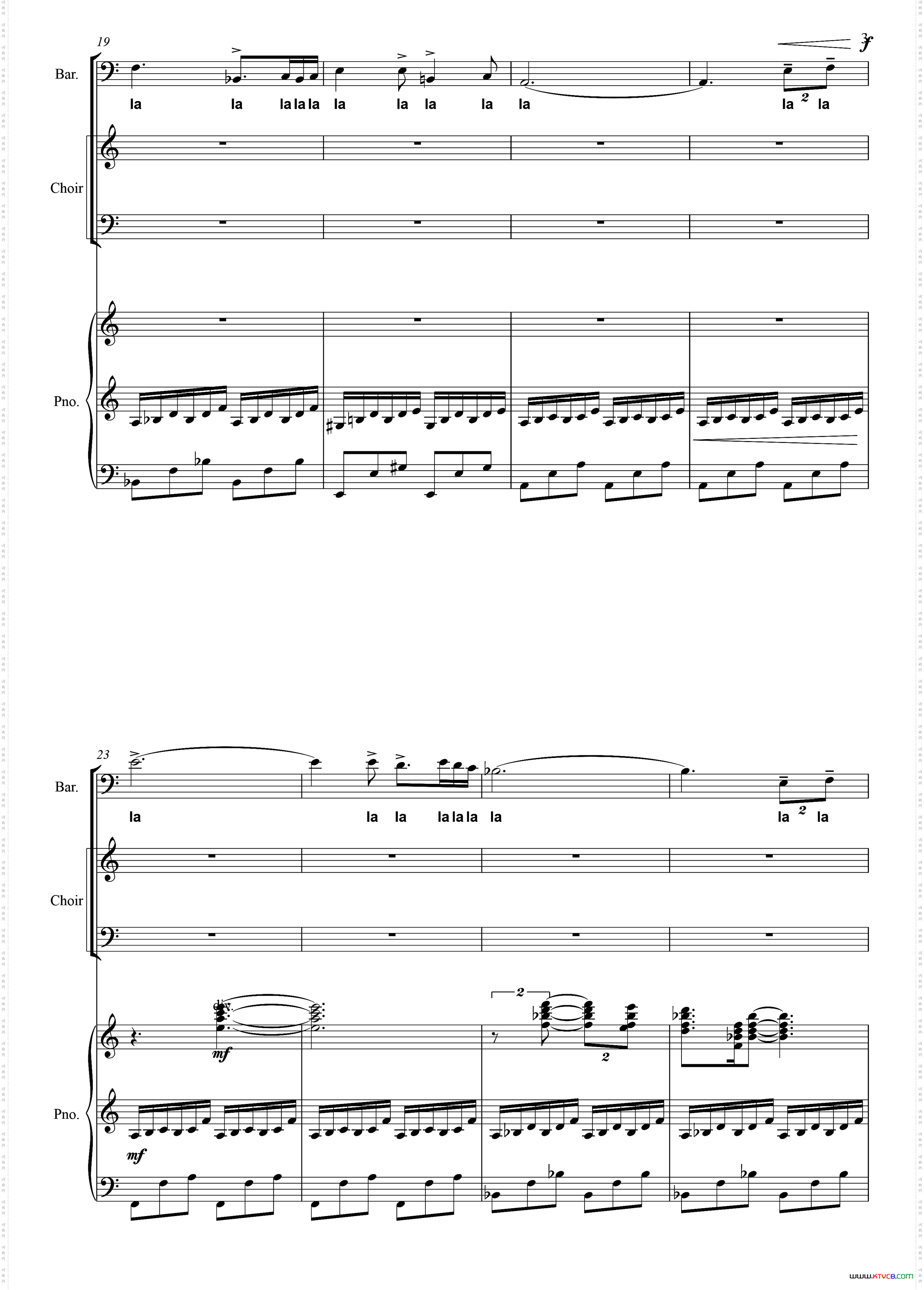 无字歌电视剧《黄河》主题曲、正谱