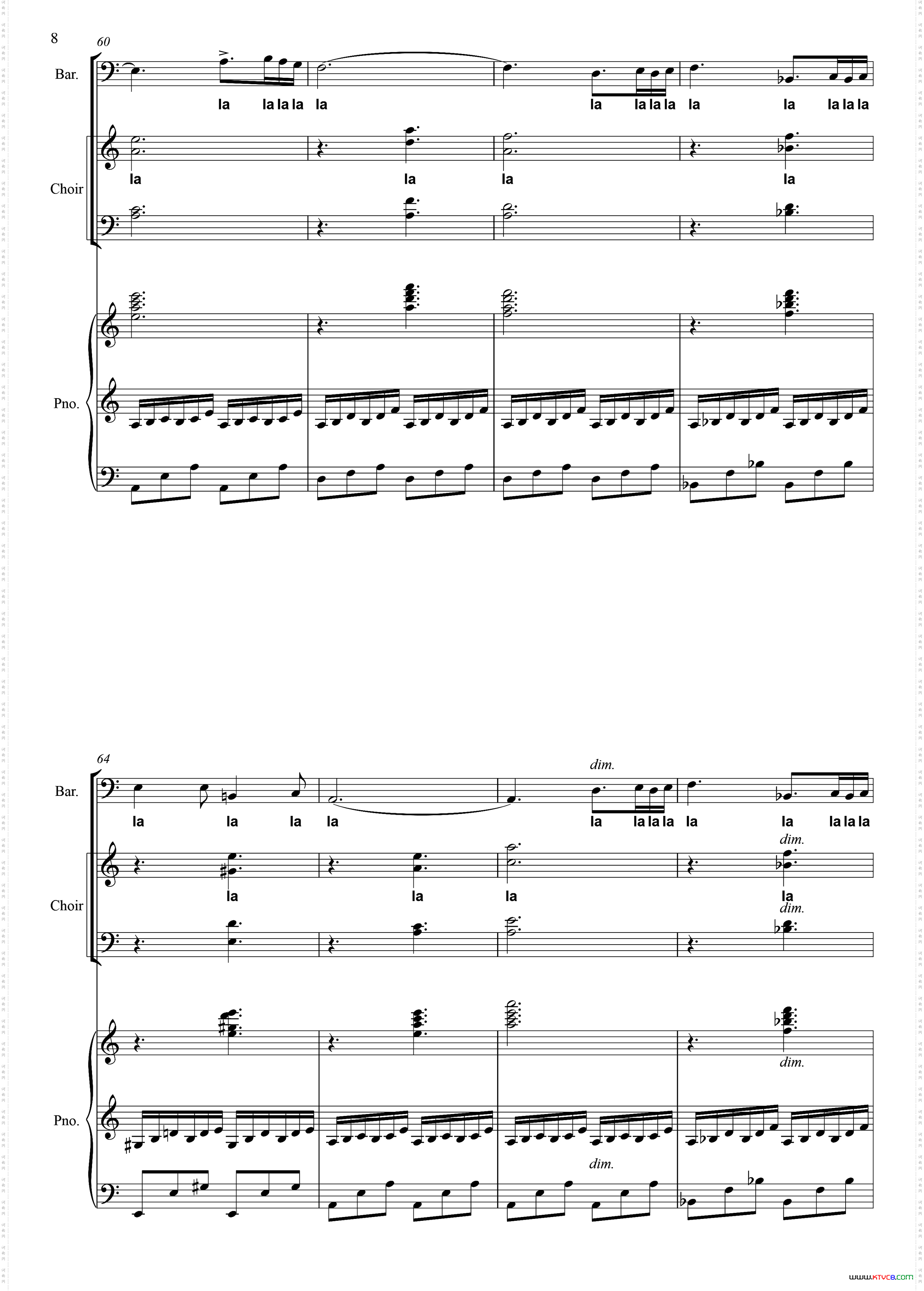 无字歌电视剧《黄河》主题曲、正谱