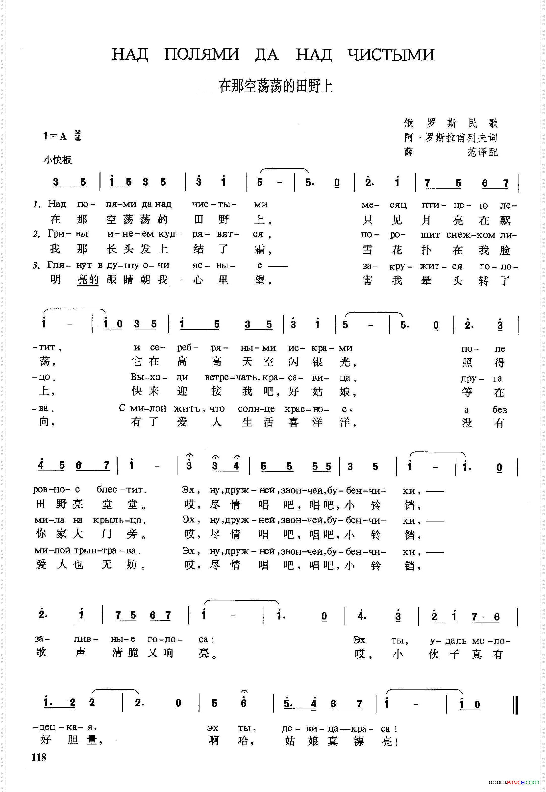[俄]在那空荡荡的田野上	
