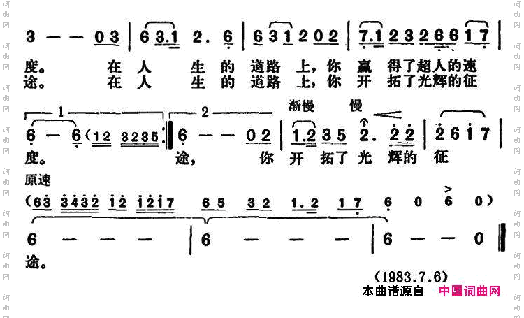 在人生的道路上_献给张海迪的歌
