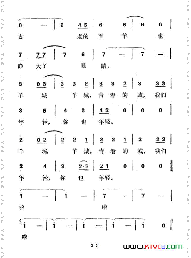 羊城，青春的城电视剧《女歌星》插曲