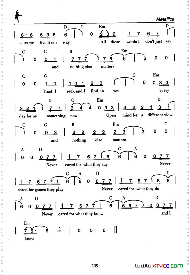NothingElseMatters其余全无所谓_Nothing Else Matters其余全无所谓