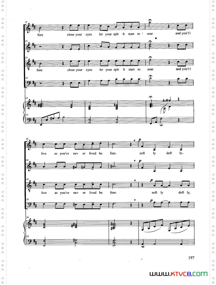 TheMusicofTheNight合唱正谱_The Music of The Night合唱 正谱