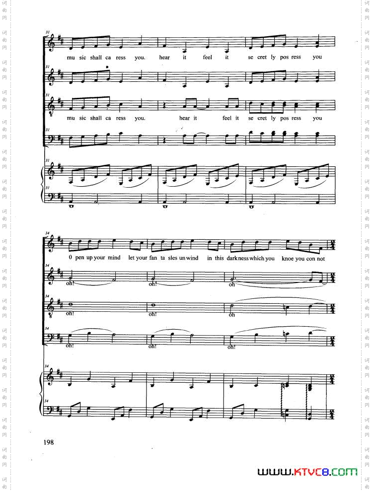 TheMusicofTheNight合唱正谱_The Music of The Night合唱 正谱