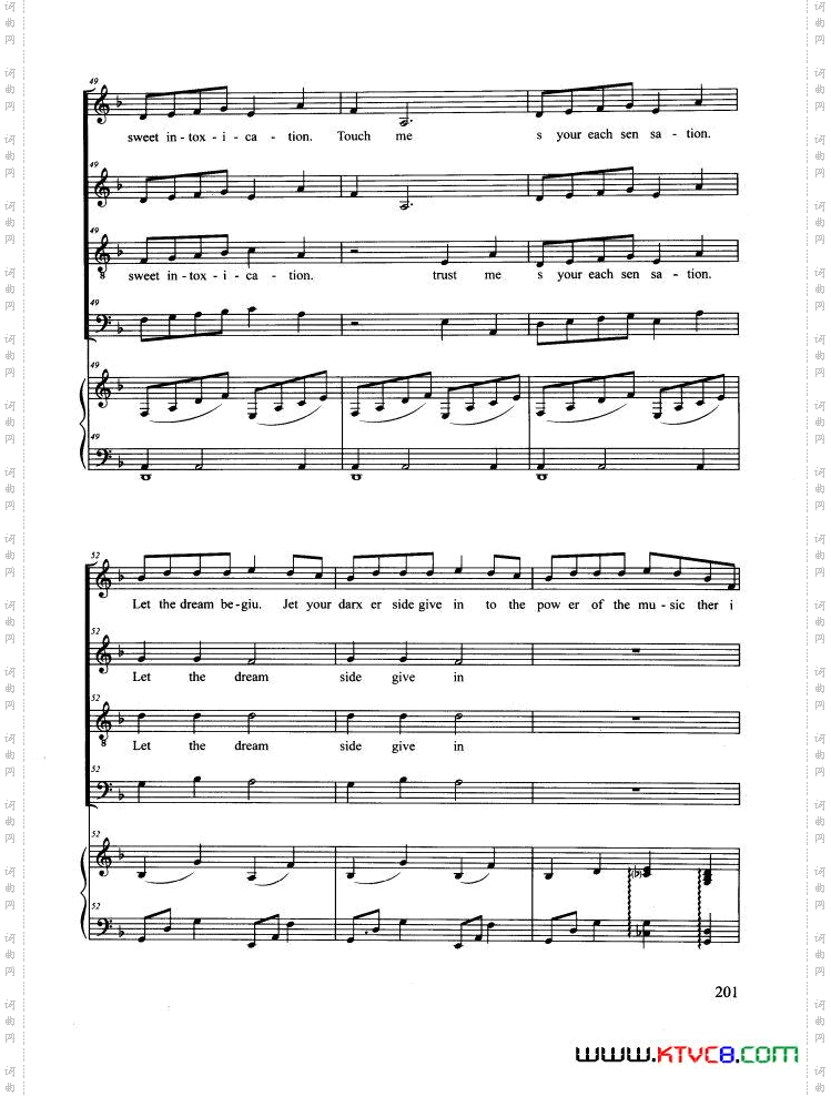 TheMusicofTheNight合唱正谱_The Music of The Night合唱 正谱