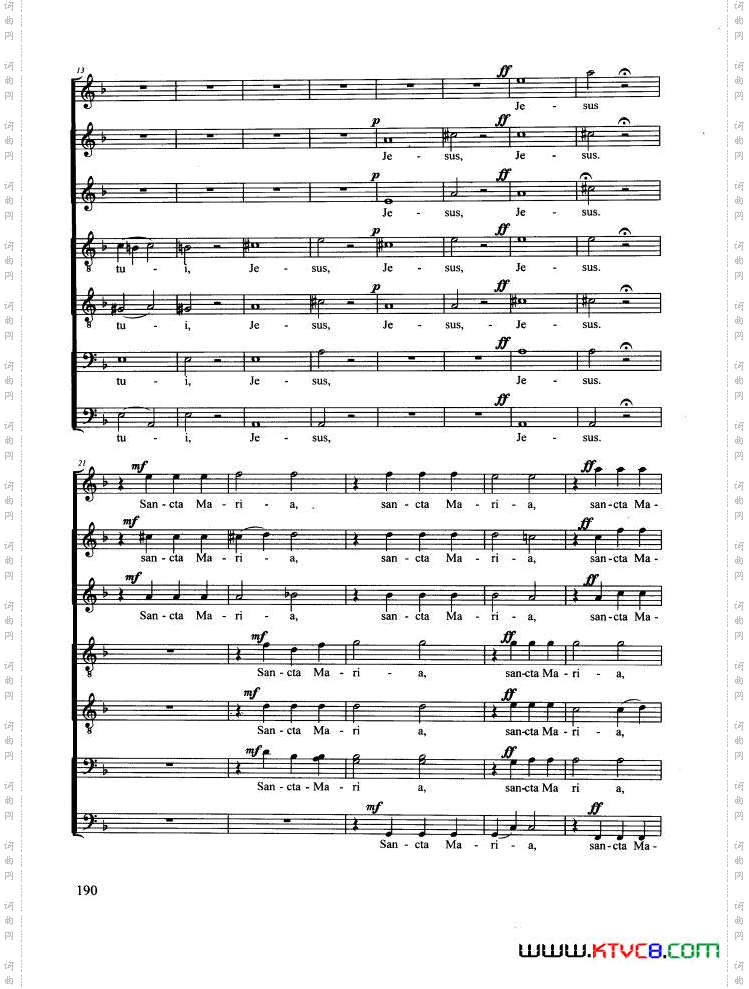 AveMaria合唱正谱_Ave Maria合唱 正谱