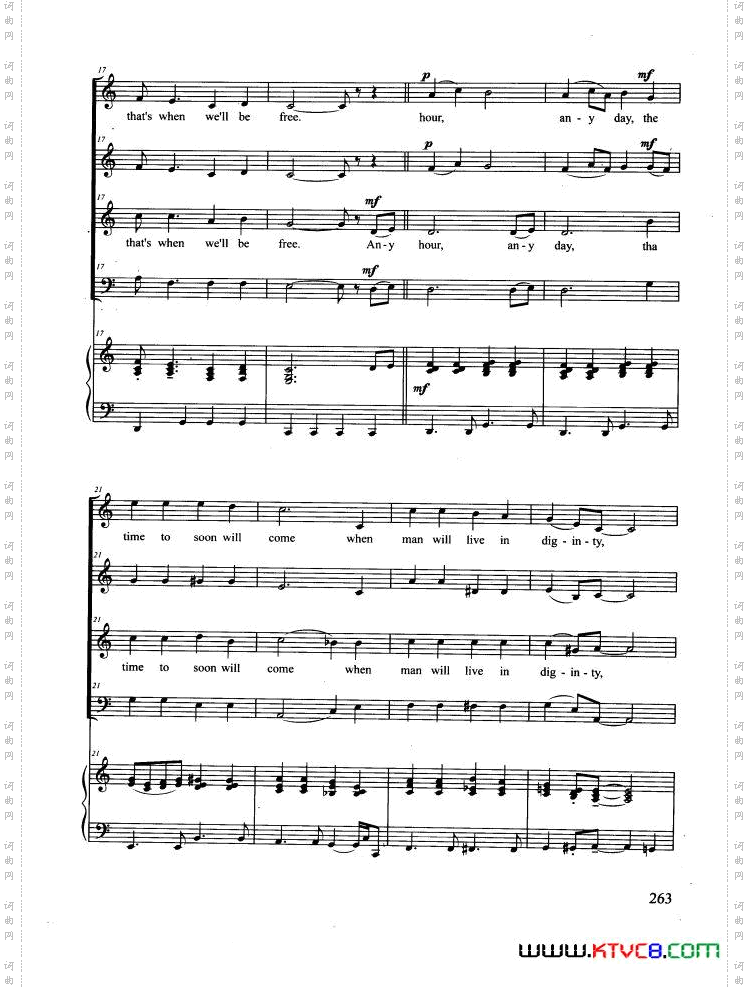 HymnToFreedom合唱正谱_Hymn To Freedom合唱 正谱