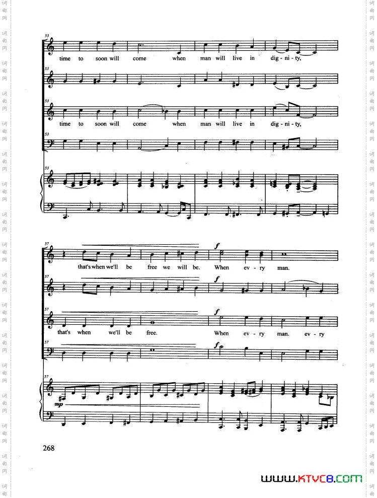 HymnToFreedom合唱正谱_Hymn To Freedom合唱 正谱