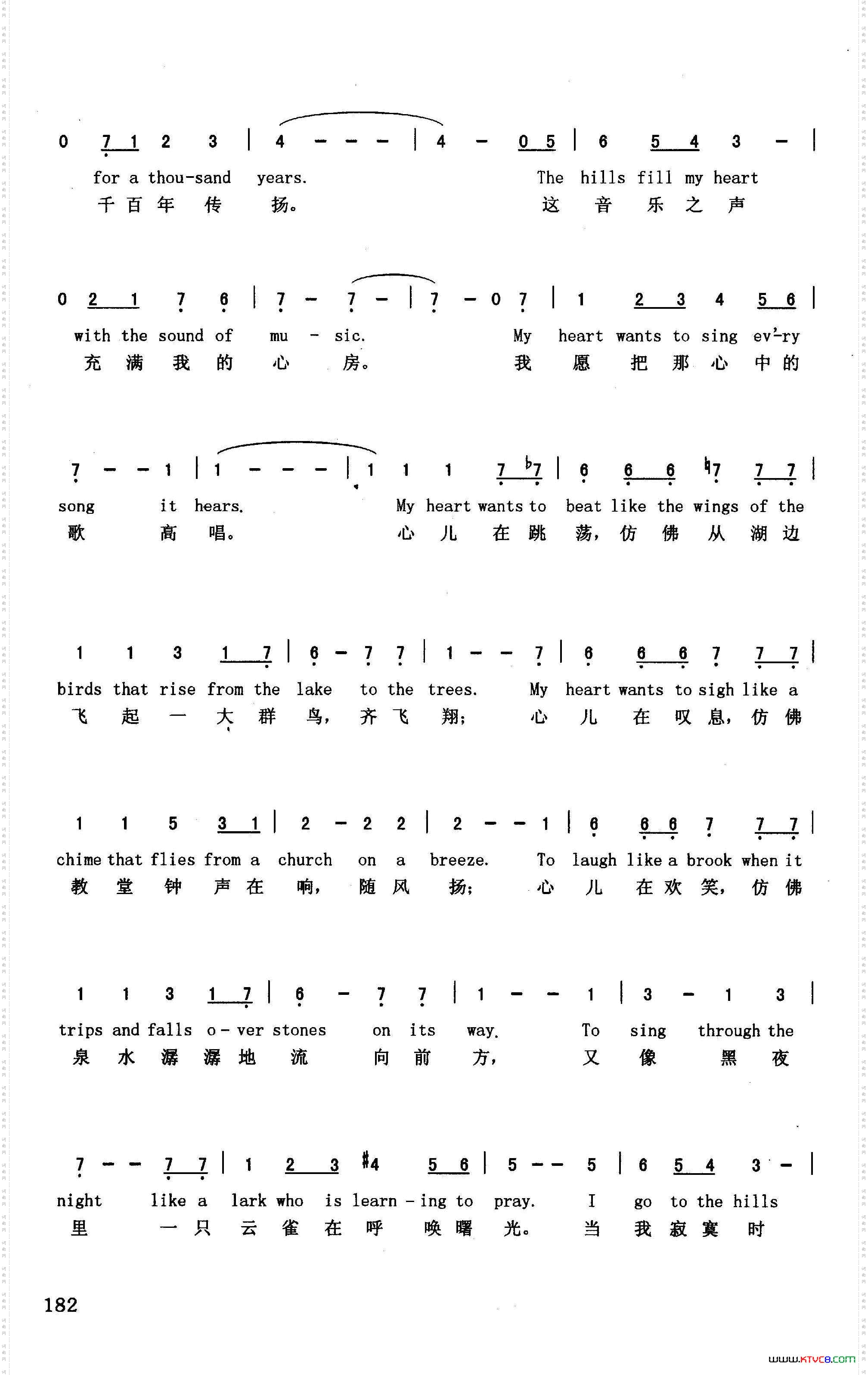 音乐之声英汉音乐剧/影片《音乐之声》选曲