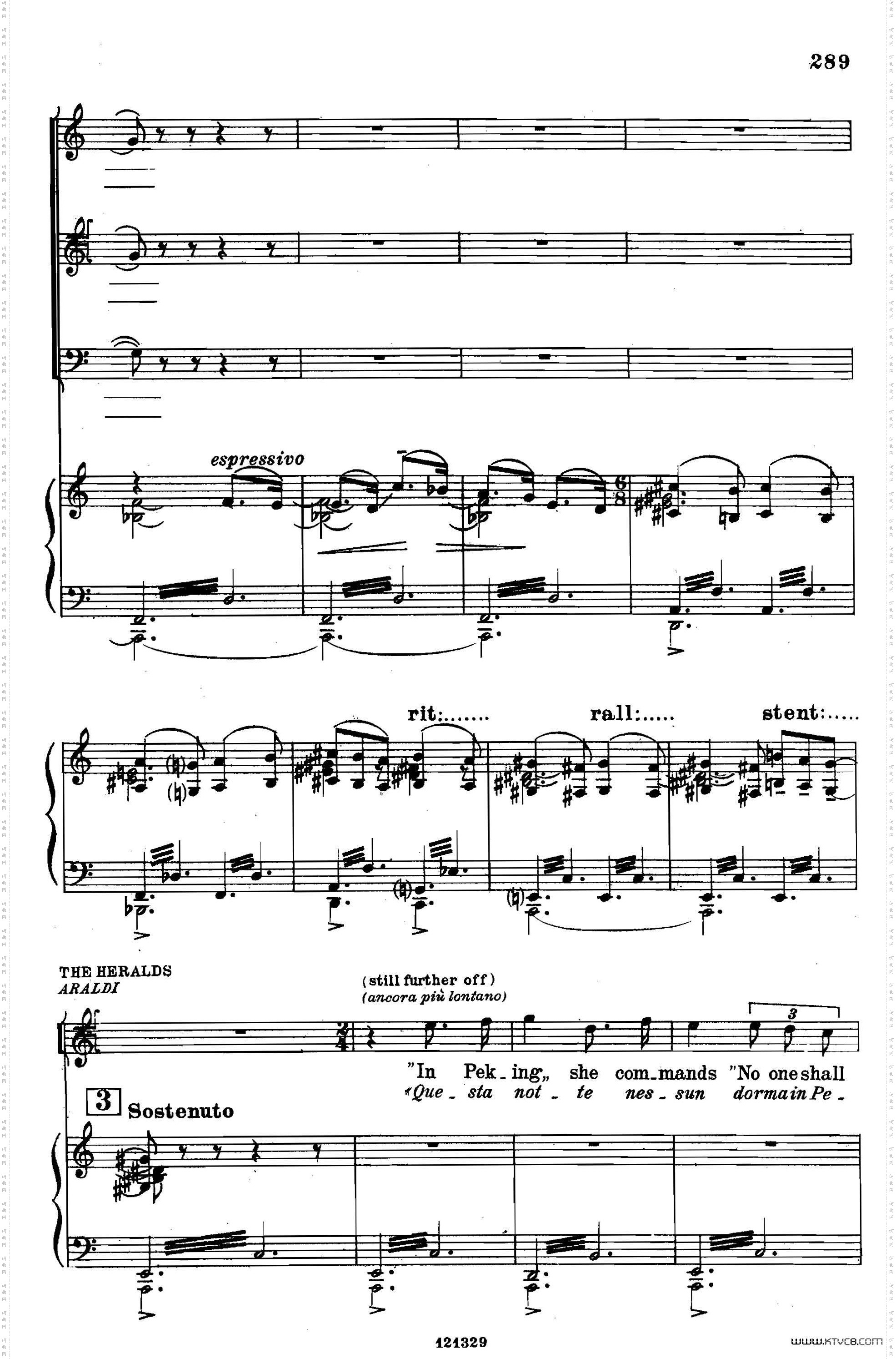 《图兰朵公主》三幕五场歌剧英意双语全谱钢琴伴奏谱P294——311_《图兰朵公主》三幕五场歌剧英意双语全谱钢琴伴奏谱 P294——311