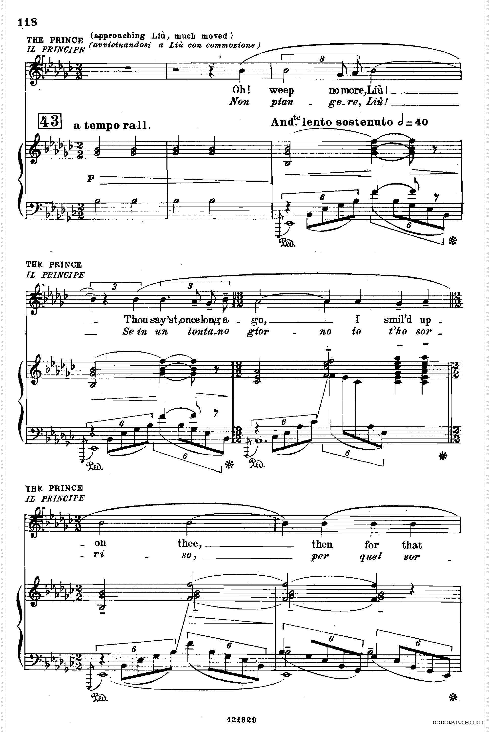 《图兰朵公主》三幕五场歌剧英意双语全谱钢琴伴奏谱P123——151_《图兰朵公主》三幕五场歌剧英意双语全谱钢琴伴奏谱 P123——151