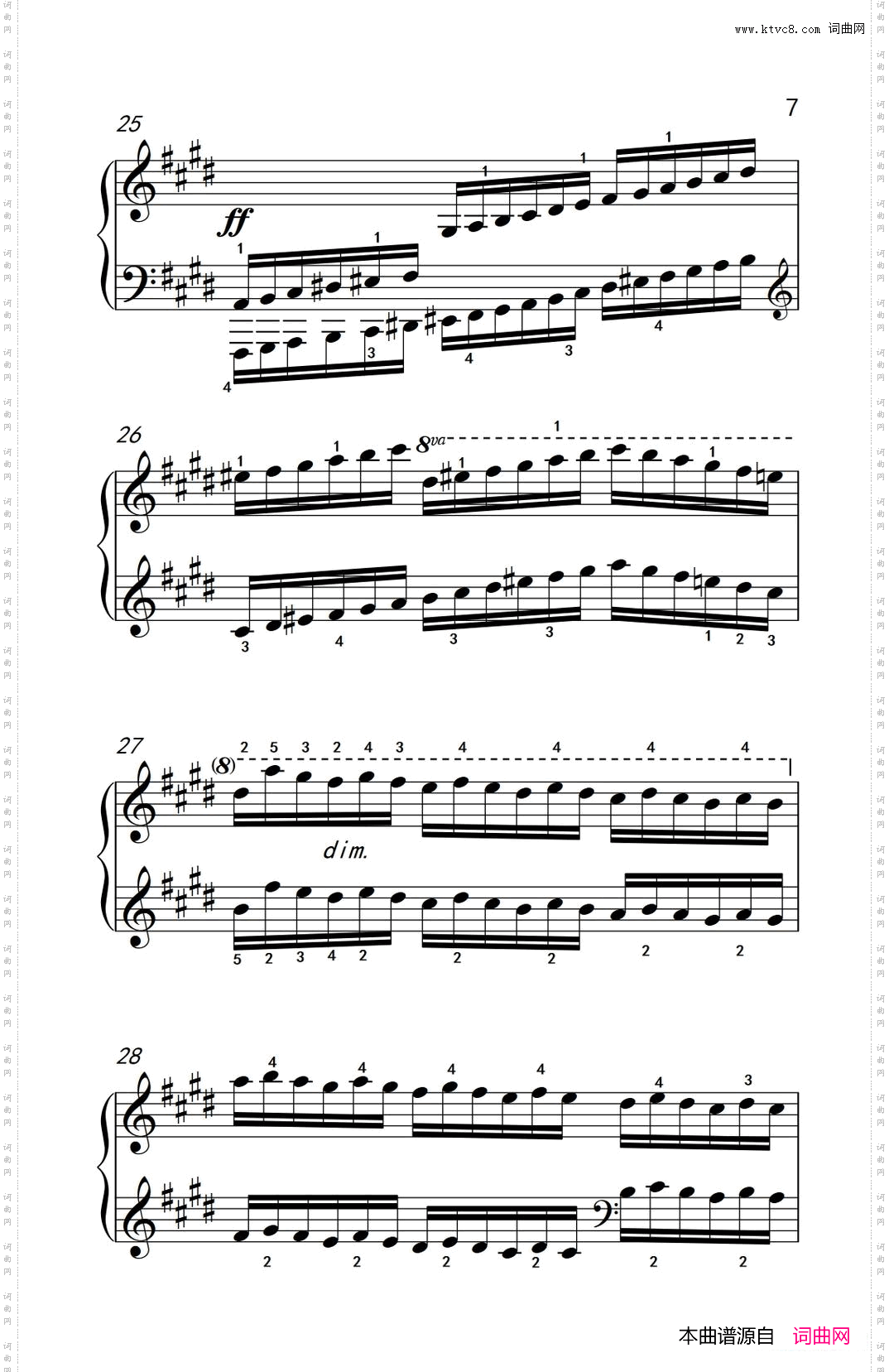 第七级3.练习曲中央音乐学院钢琴业余考级教程7-9级_第七级3.练习曲中央音乐学院 钢琴业余考级教程 7-9级