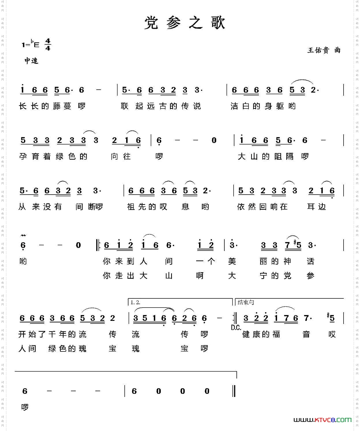 党参之歌