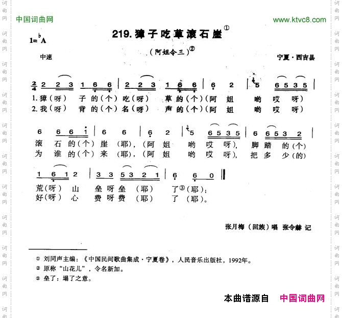 獐子吃草滚石崖