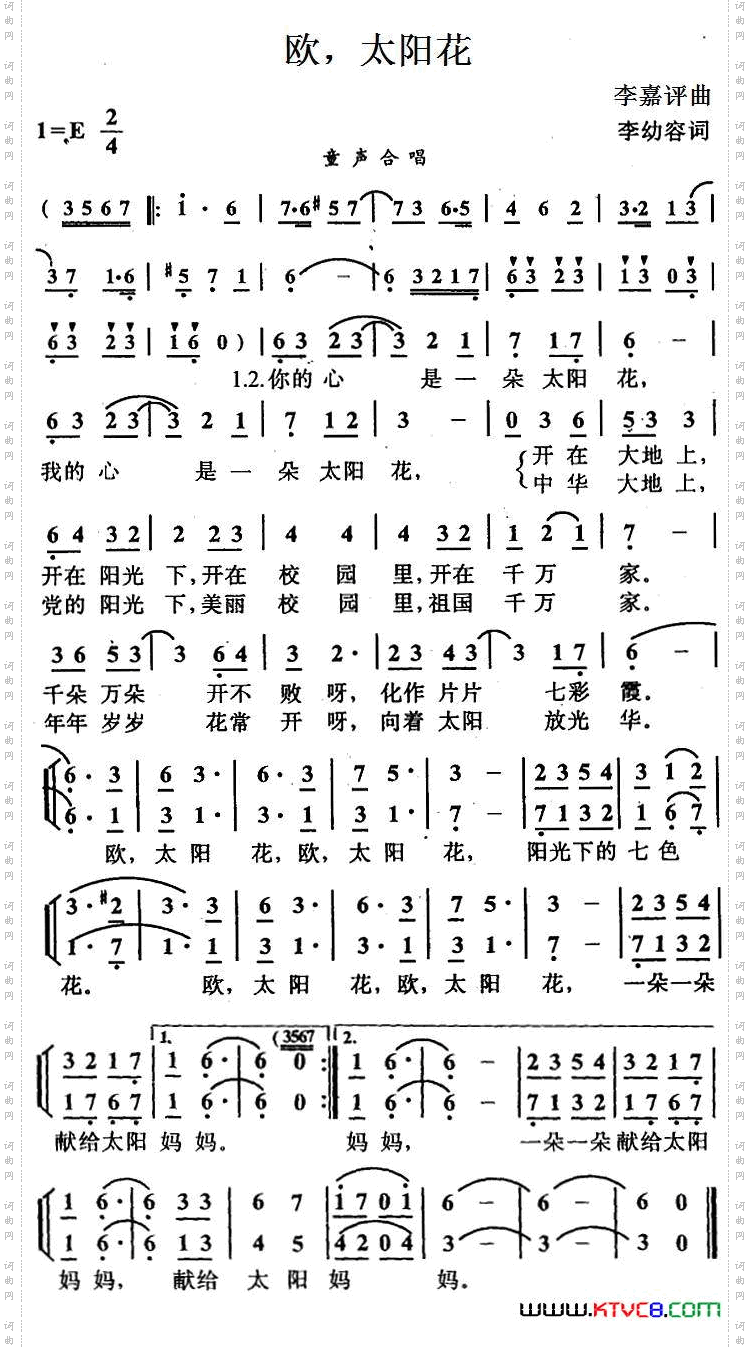 欧，太阳花