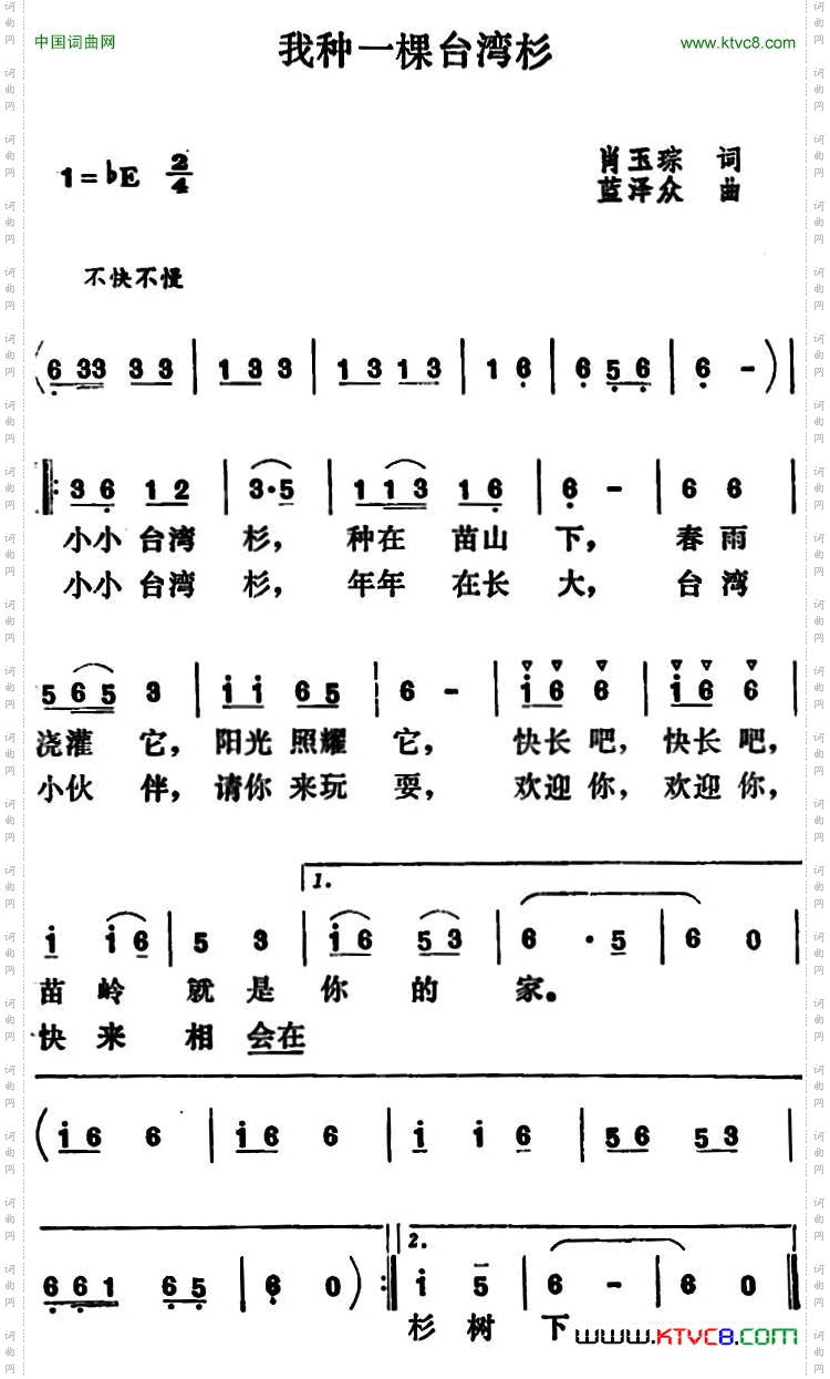 我种一棵台湾杉