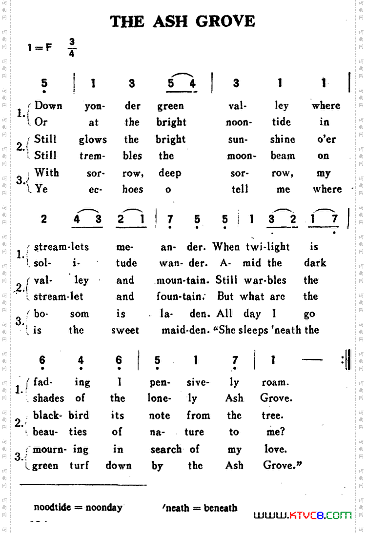 [英]THEASHGROVE梣丛_[英]THE ASH GROVE梣丛