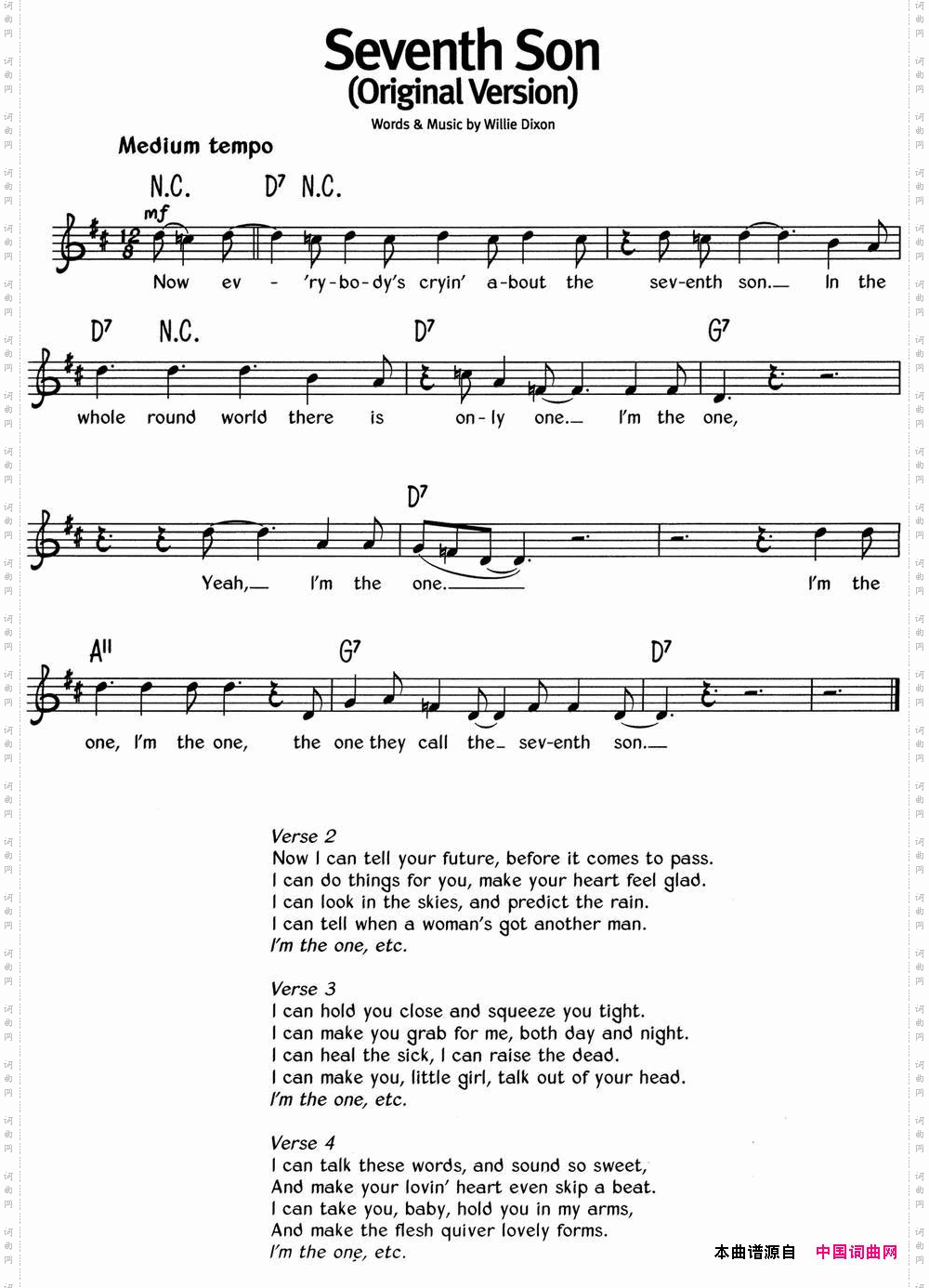 蓝调音乐:SeventhSon