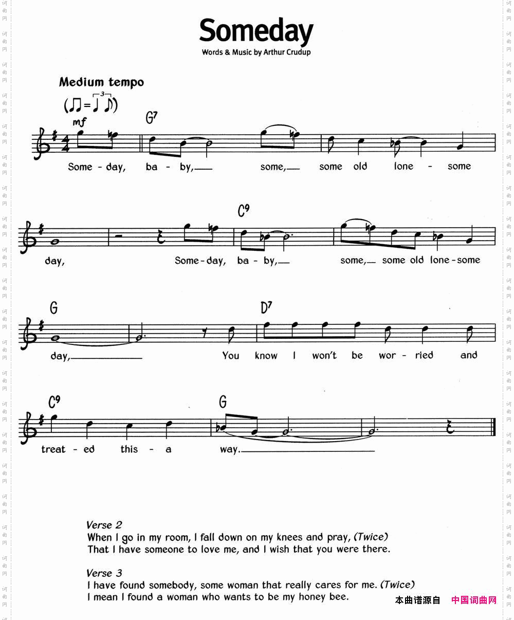 蓝调音乐：Someday