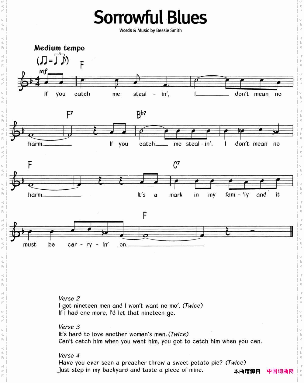 蓝调音乐:SorrowfulBlues