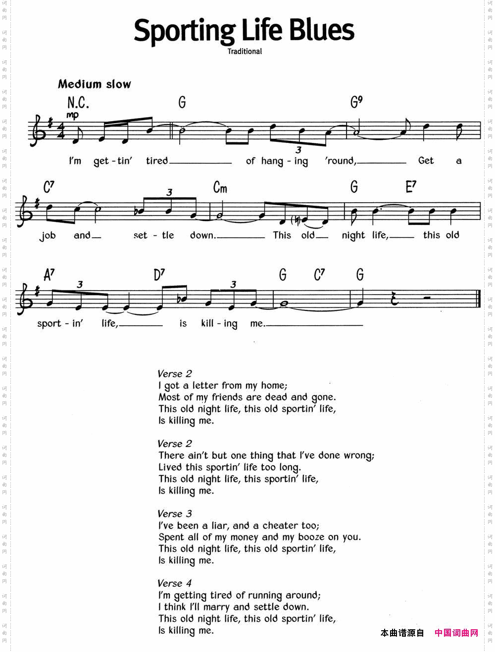 蓝调音乐:SportingLifeBlues