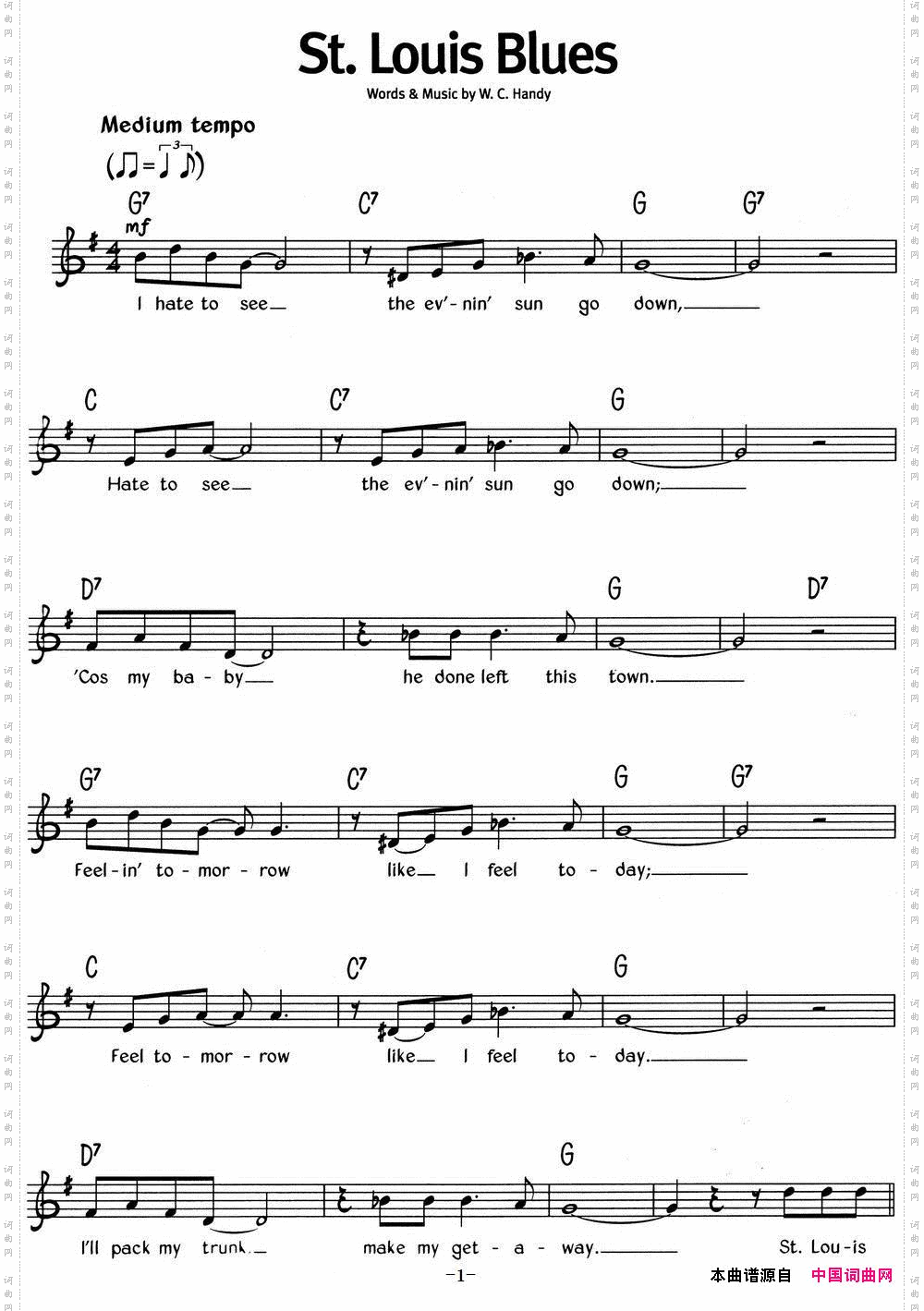 蓝调音乐:St.LouisBlues