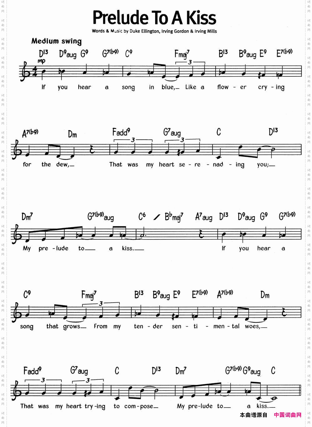 蓝调音乐:PreludeToAKiss