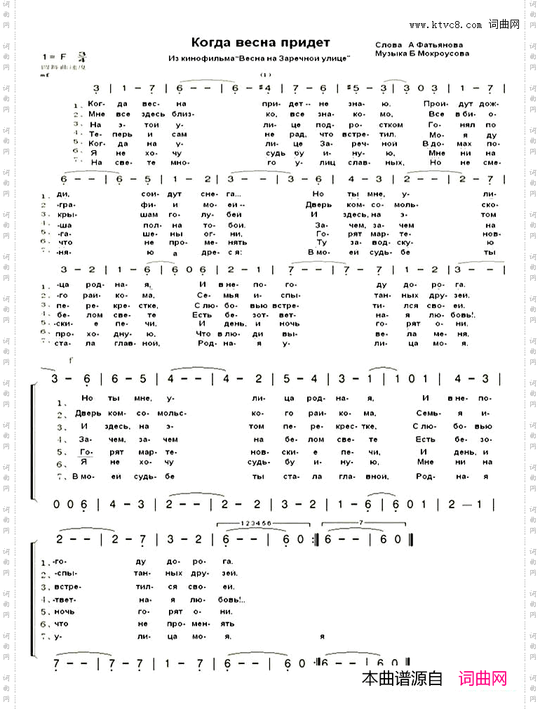 几时春来Когдавеснапридет