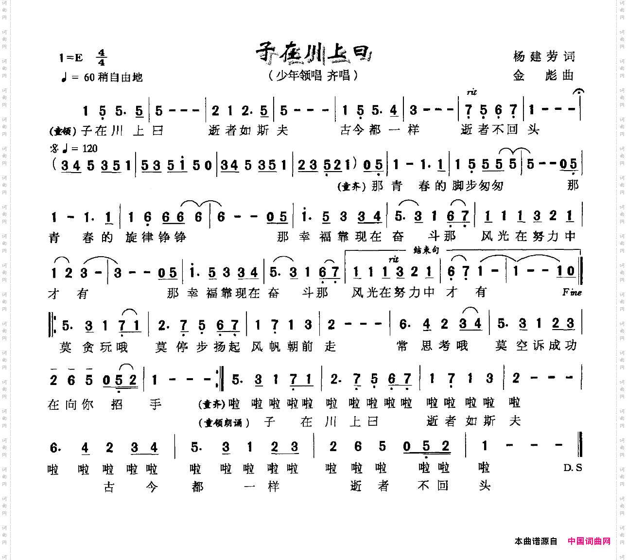 子在川上曰