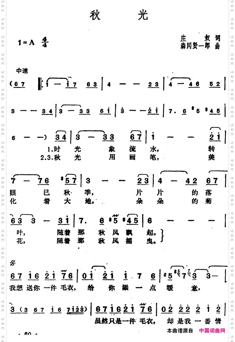 邓丽君演唱金曲:秋光