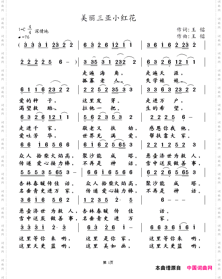 美丽三亚小红花