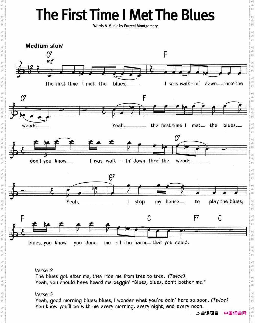 蓝调音乐：TheFirstTimeIMetTheBlues