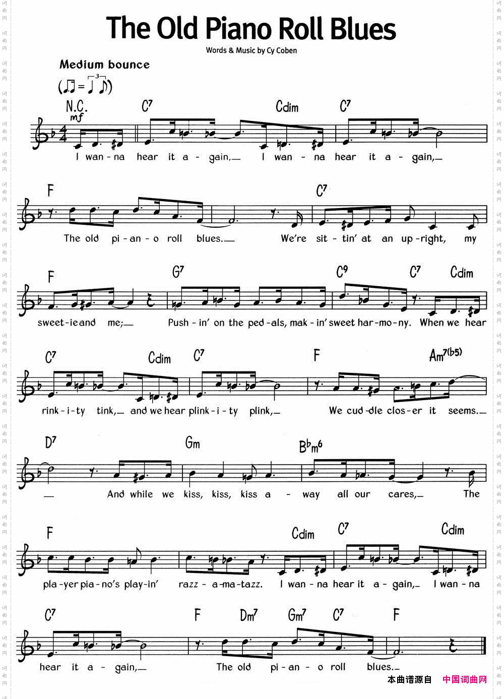 蓝调音乐:TheOldPianoRollBlues