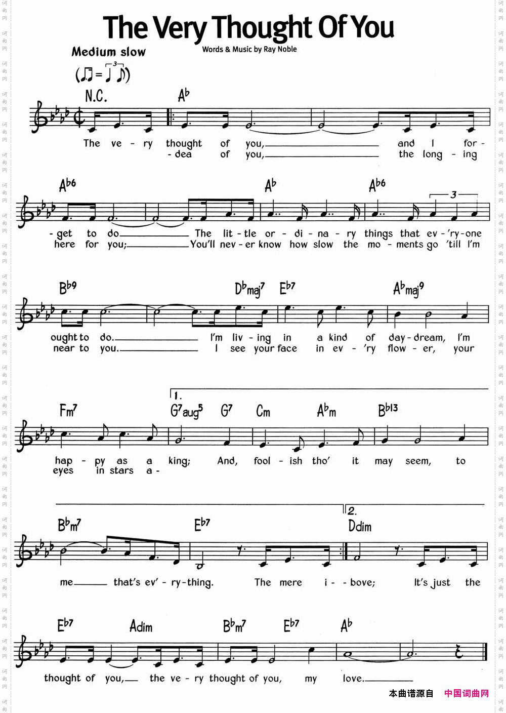 蓝调音乐:TheVeryThoughtOfYou