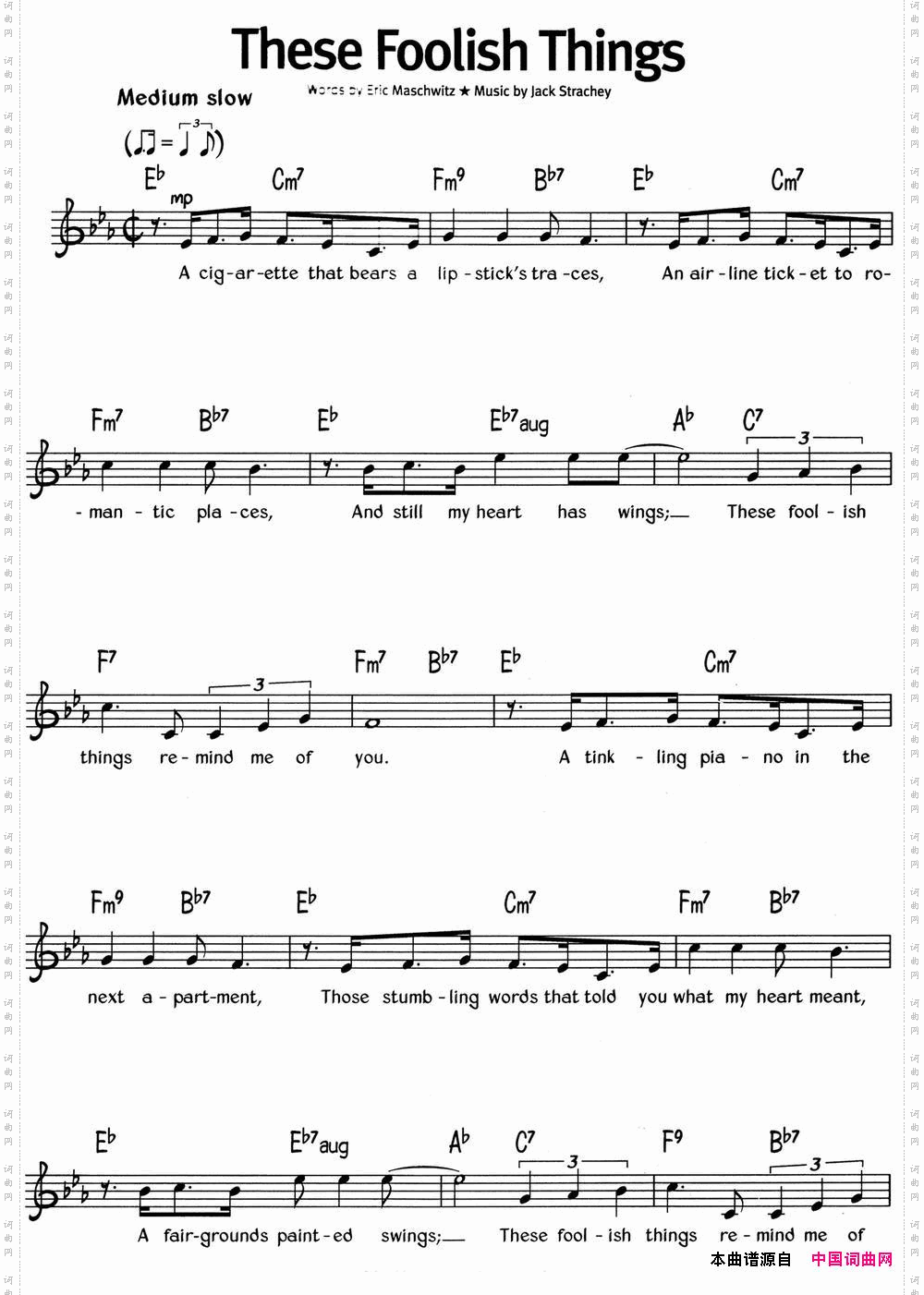 蓝调音乐:TheseFoolishThings