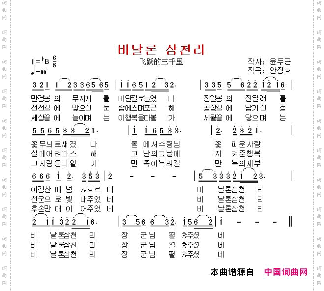 [朝鲜]飞跃的三千里