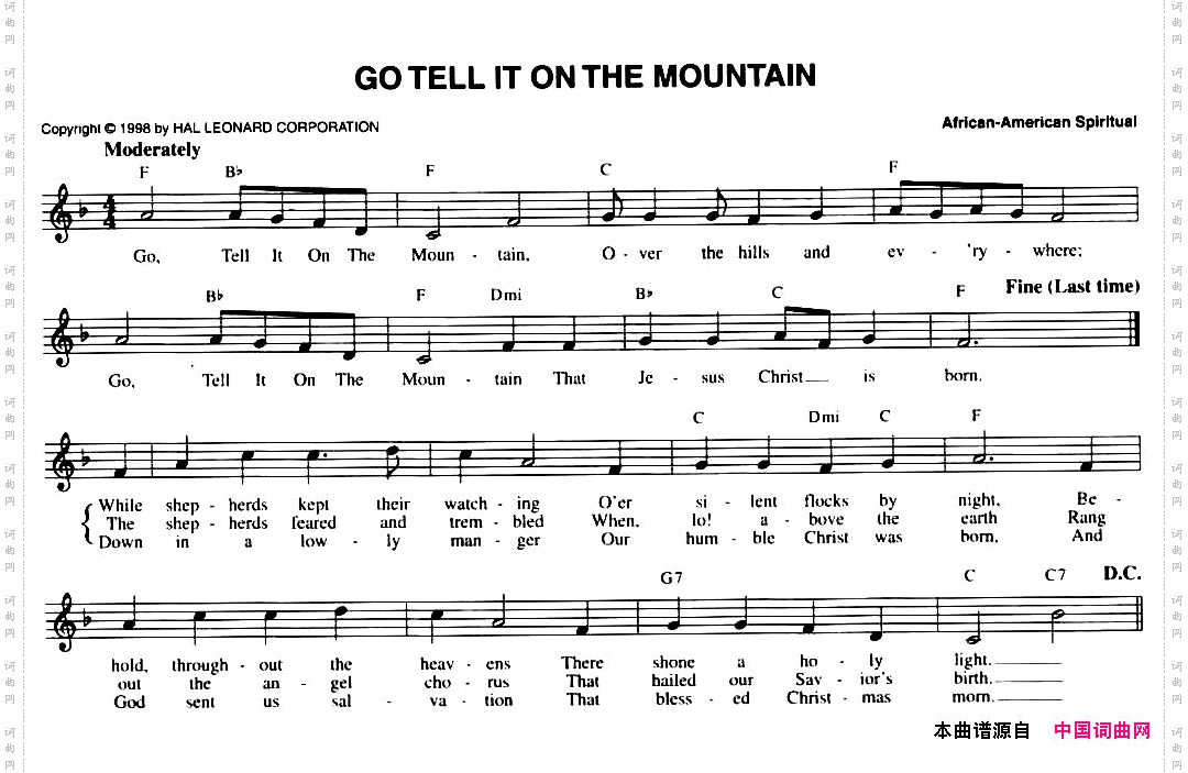 GOTELLITONTHEMOUNTAIN