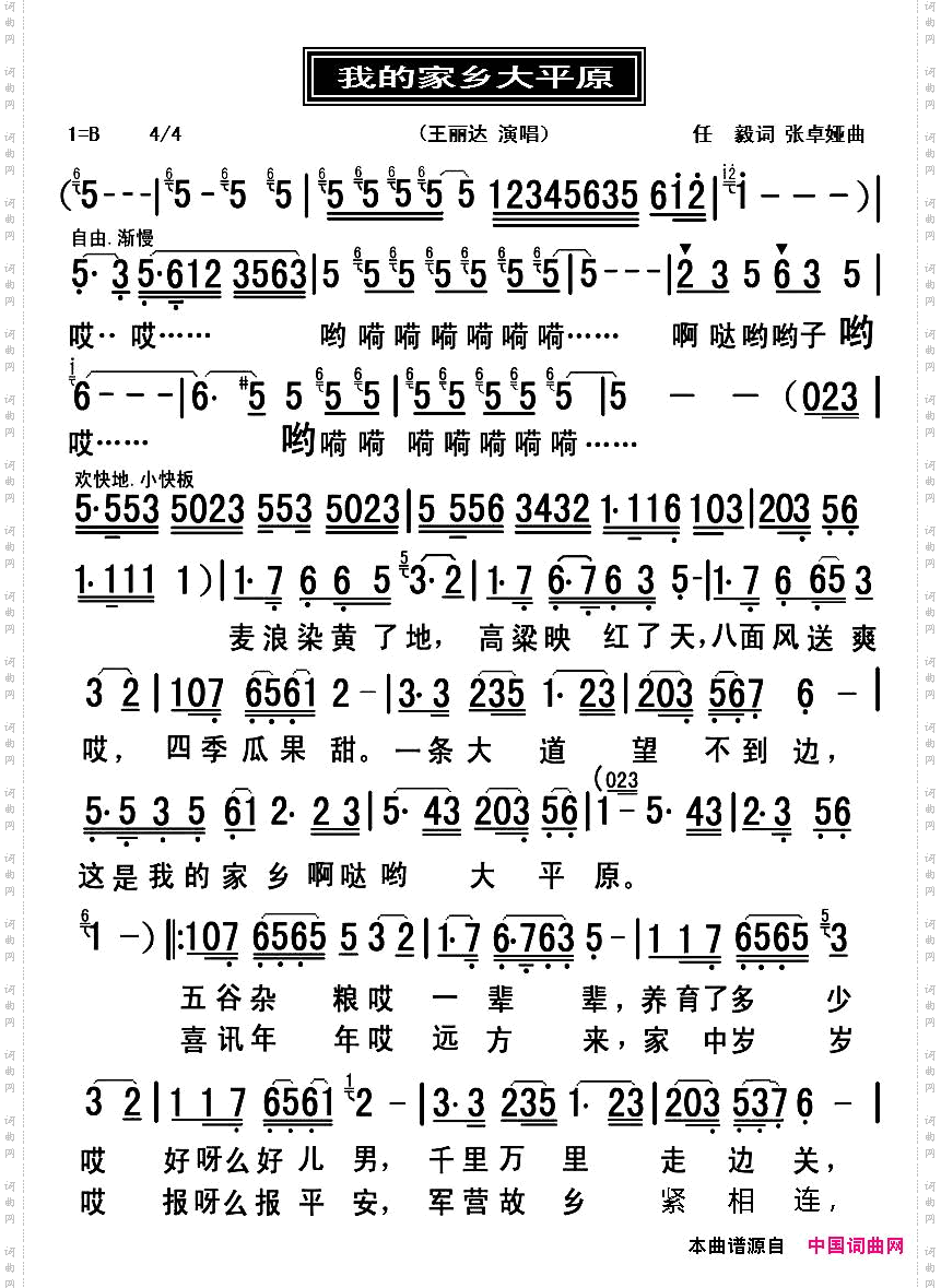 我的家乡大平原