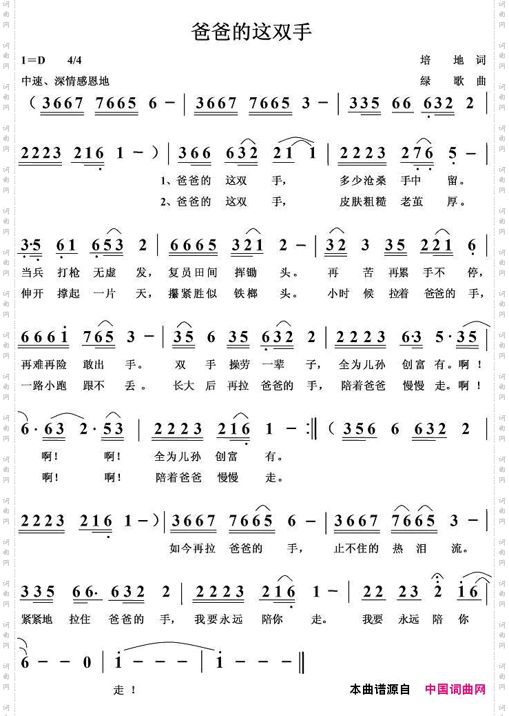爸爸的这双手