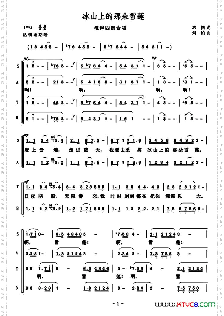 冰山上的那朵雪莲