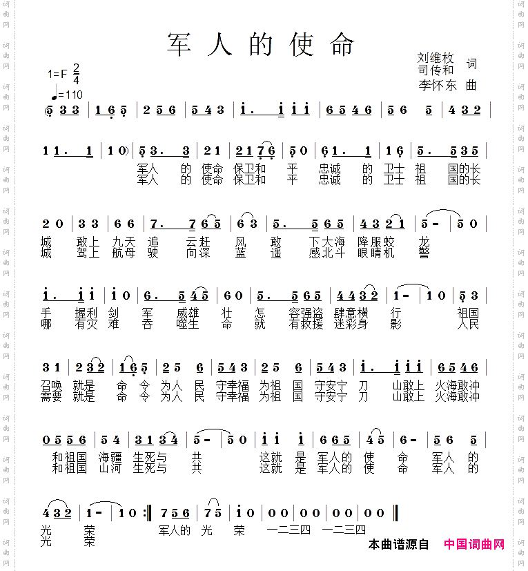 军人的使命
