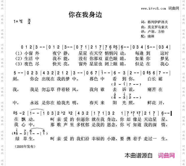 你在我身边电影《我们的邻居》插曲