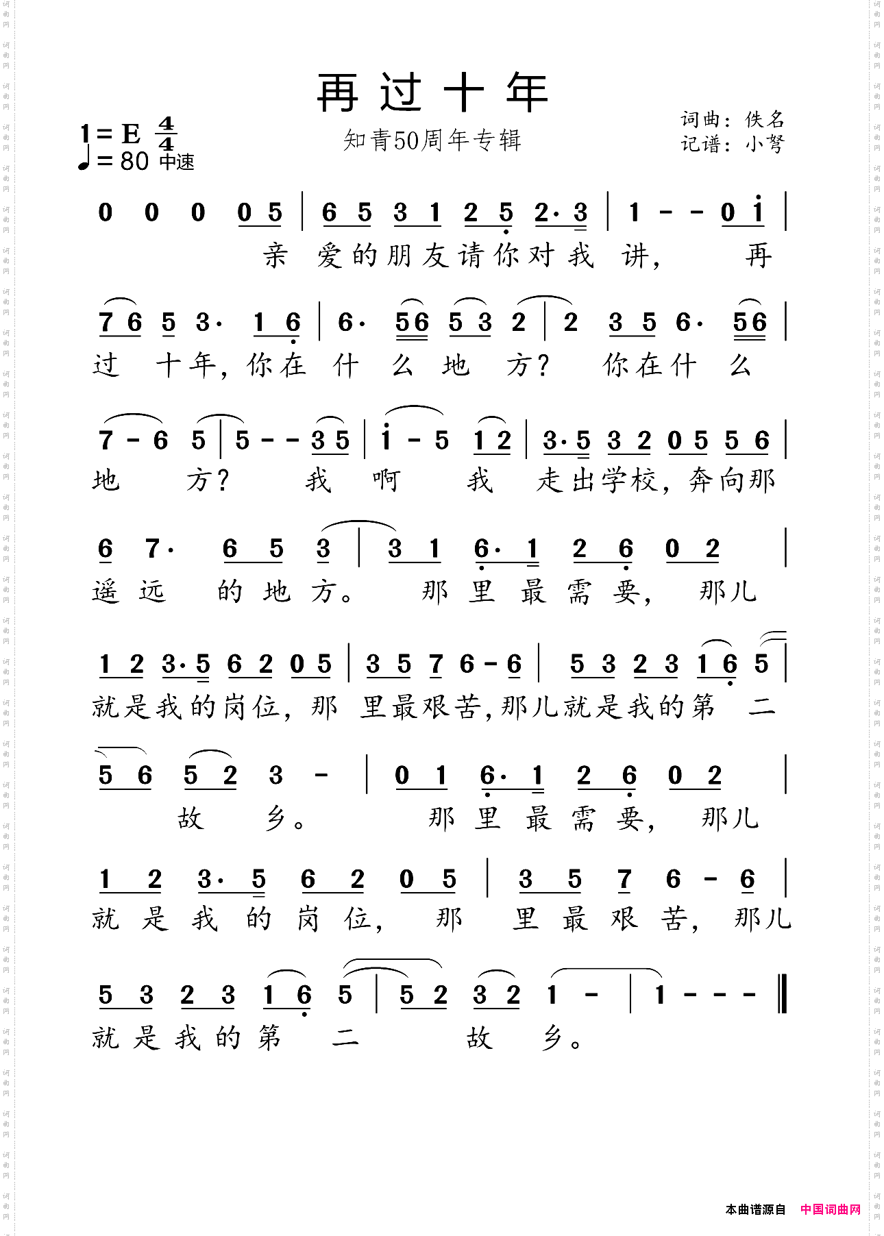 再过十年_知青50周年专辑